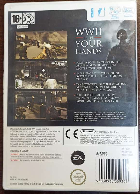Medal of Honor Heroes 2 for Wii (PAL CIB)