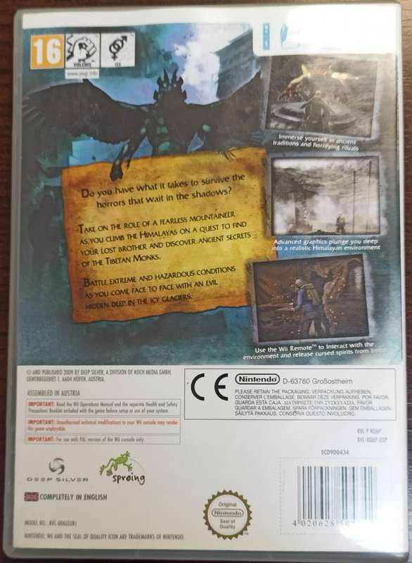 Cursed Mountain for Wii (PAL CIB)