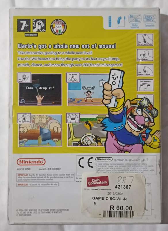 Wario Ware Smooth Moves for Nintendo Wii (PAL, CIB)