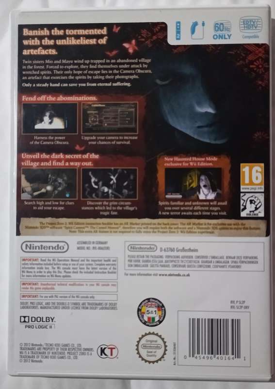 Project Zero 2 Wii Edition (PAL, CIB, Mint)
