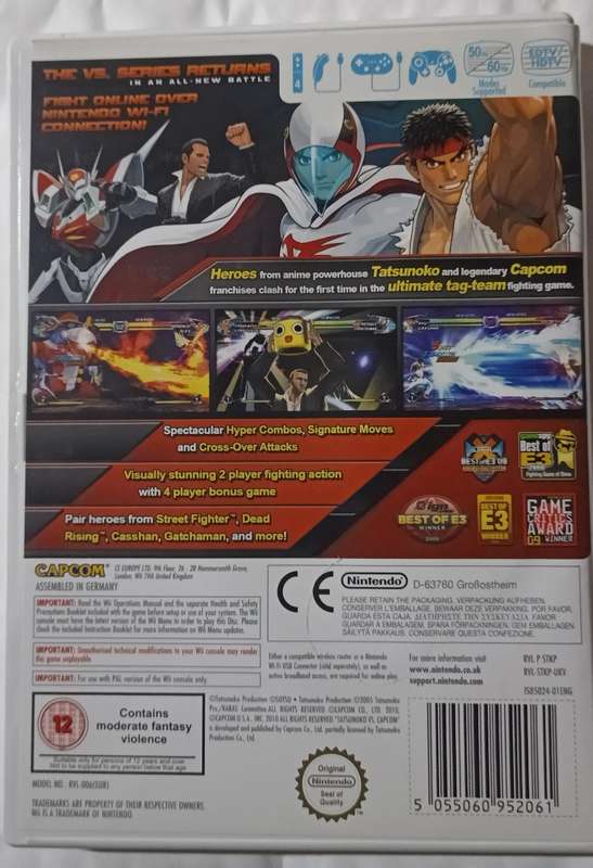 Tatsunoko vs Capcom Ultimate All-stars for Wii (PAL, CIB)