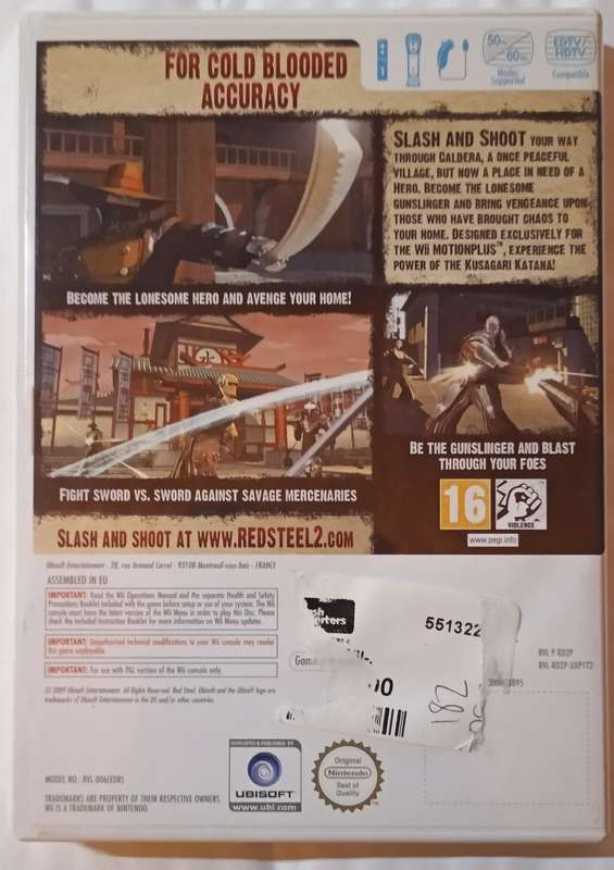 Red Steel 2 for Nintendo Wii PAL CIB