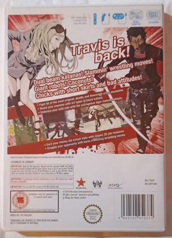 No More Heroes 2 Desperate Struggle for Wii (PAL CIB Mint)