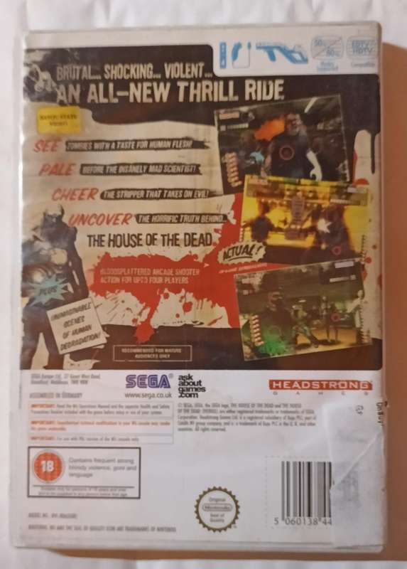 The House of the dead Overkill for Wii (PAL, CIB)