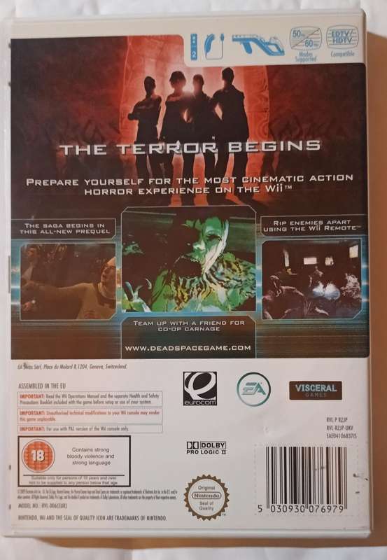Dead Space Extraction for Wii PAL CIB