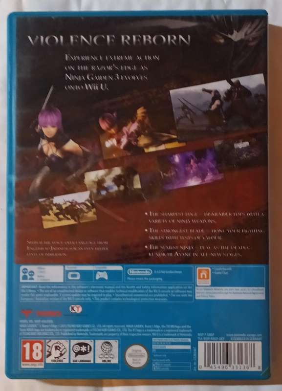 Ninja Gaiden Razor's Edge for Nintendo Wii U PAL CIB