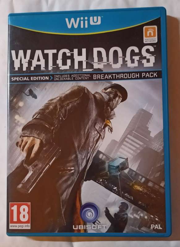 Watch Dogs for Nintendo Wii U PAL CIB Mint (Special Edition)