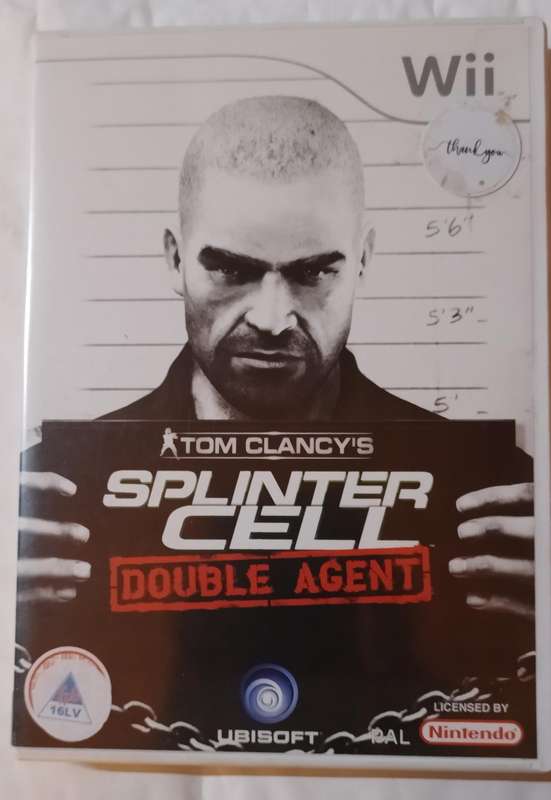 Splinter Cell Double Agent for Nintendo Wii PAL CIB