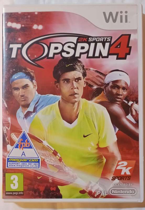 Topspin 4 for the Nintendo Wii PAL CIB Mint