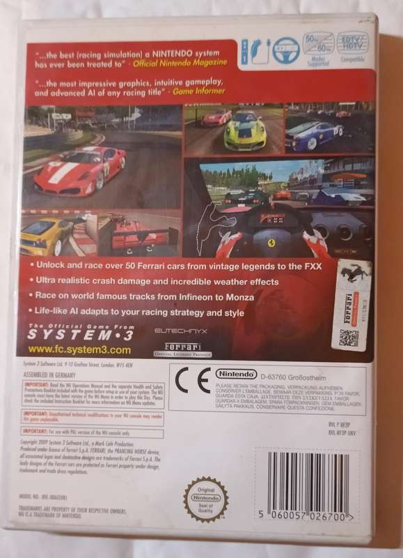 Ferrari Challenge Deluxe for Wii PAL CIB