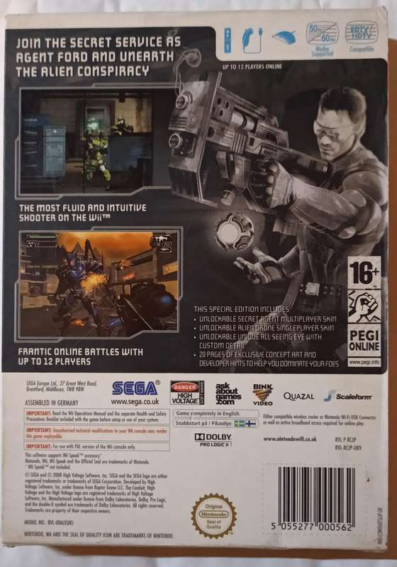 The Conduit Special Edition for Wii - PAL CIB Mint