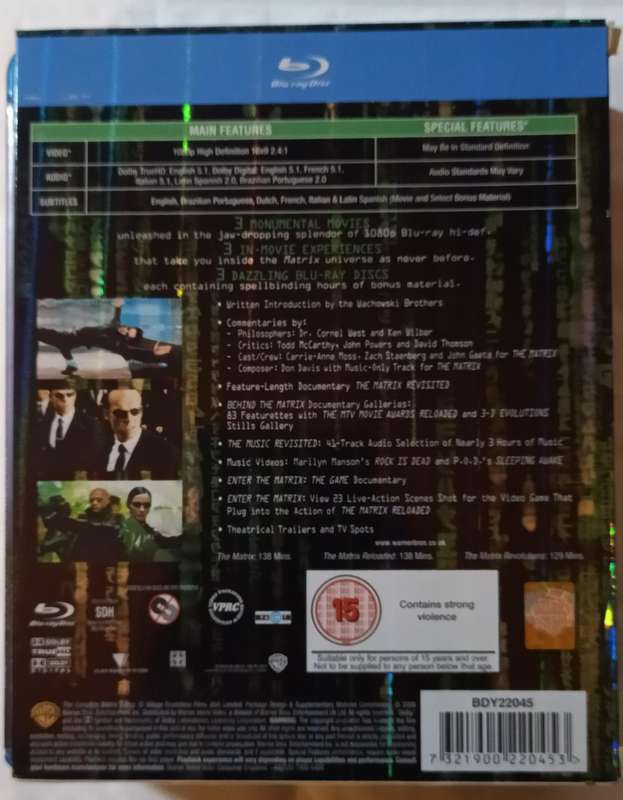 Complete Matrix Trilogy on Blu-ray