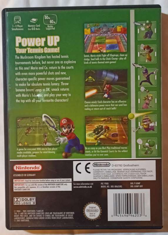 Mario Power Tennis for Nintendo GameCube PAL CIB