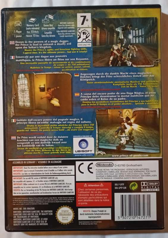 Prince of Persia The Sands of Time for GameCube PAL CIB