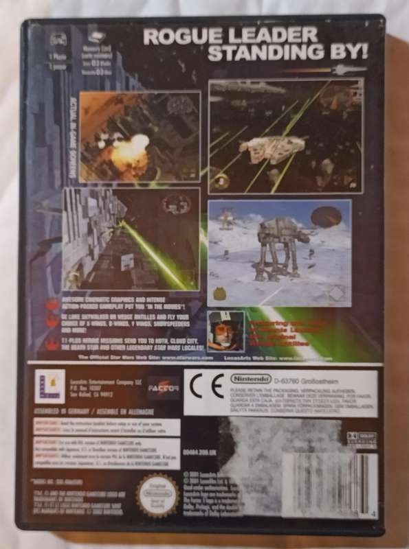 Star Wars Rogue Leader - Rogue Squadron II for GameCube PAL CIB