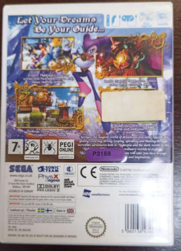 Nights Journey of Dreams for Wii PAL