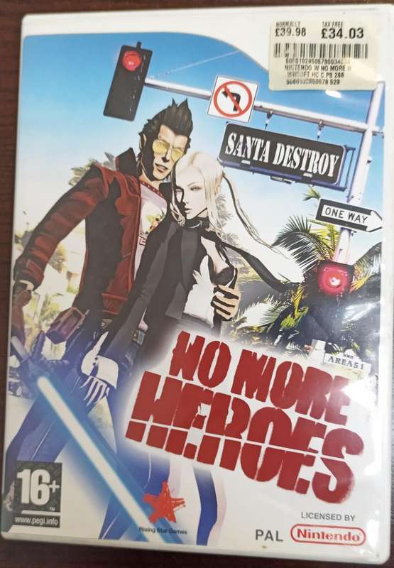 No More Heroes for the Wii PAL CIB