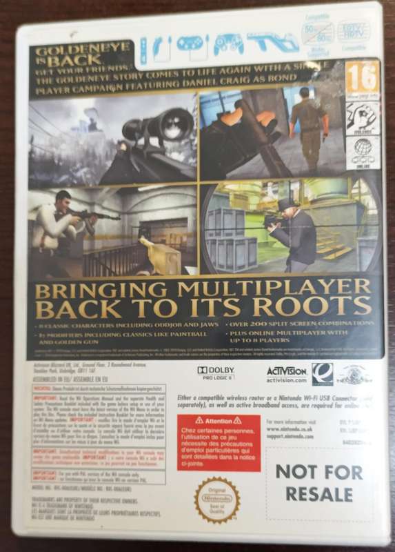 Golden Eye 007 for the Nintendo Wii PAL CIB