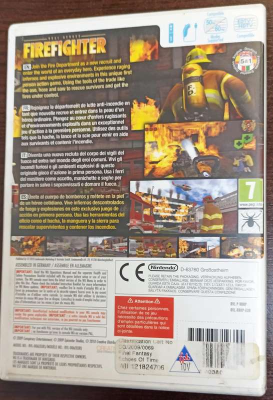 Real Heroes - Firefighter for Nintendo Wii PAL CIB