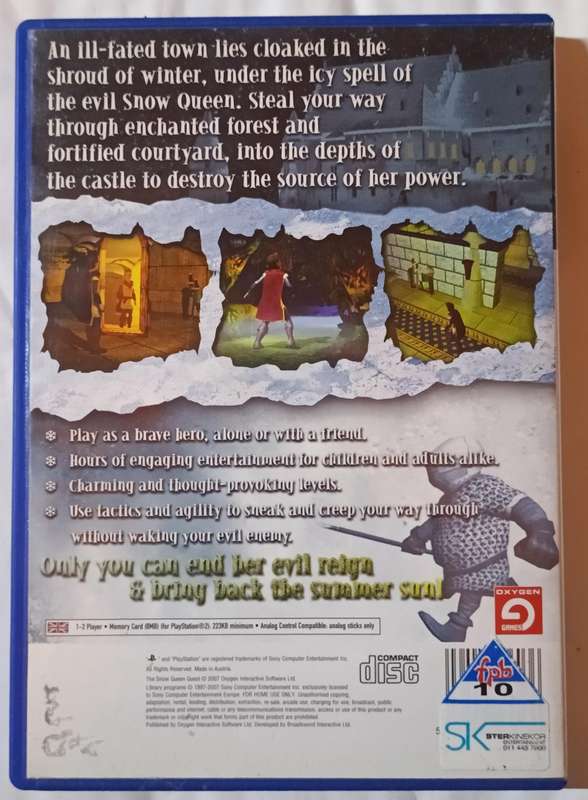 The Snow Queen Quest for PS2 PAL CIB