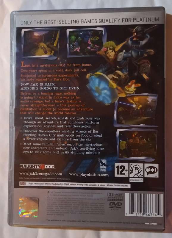 Jak II Renegade for PS2 CIB