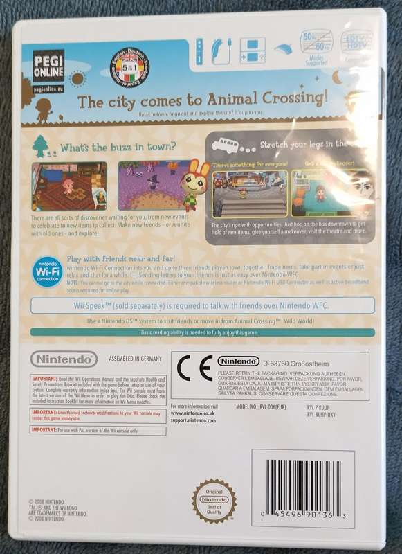 Animal Crossing for the Wii - PAL CIB Mint