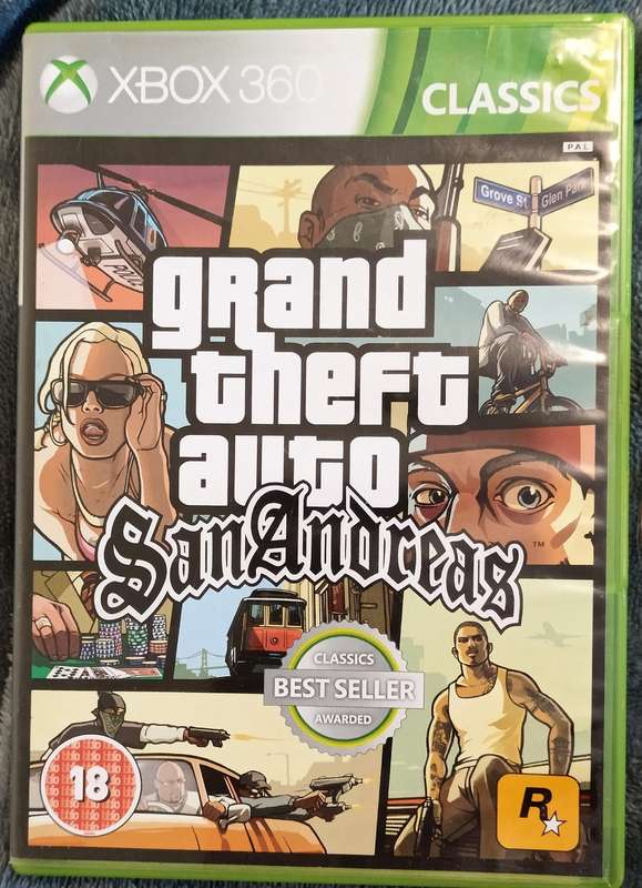 Grand Theft Auto San Andreas for Xbox 360 PAL