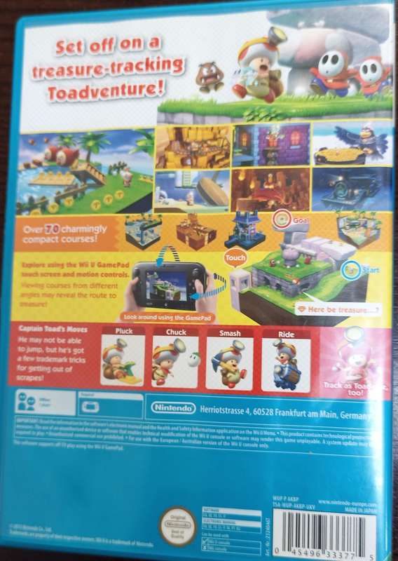 Captain Toad Treasure Tracker for Wii U PAL CIB