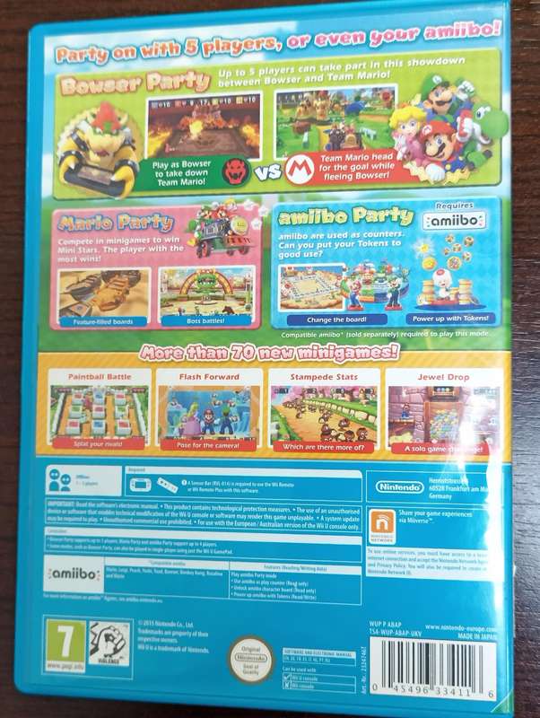 Mario Party 10 for Nintendo Wii U PAL CIB