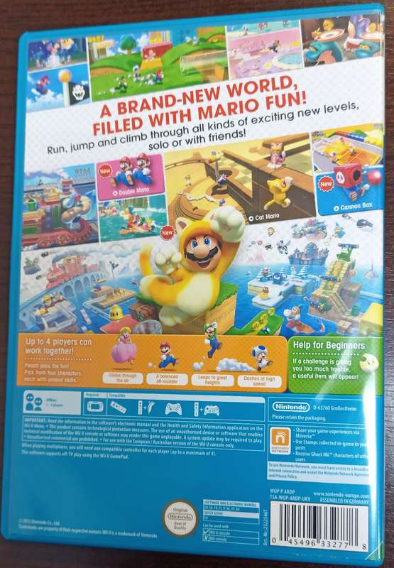 Super Mario 3D World for Wii U PAL CIB