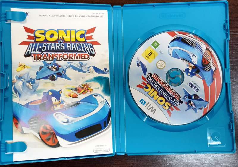 Sonic and All-stars Racing Transformed for the Wii U PAL CIB