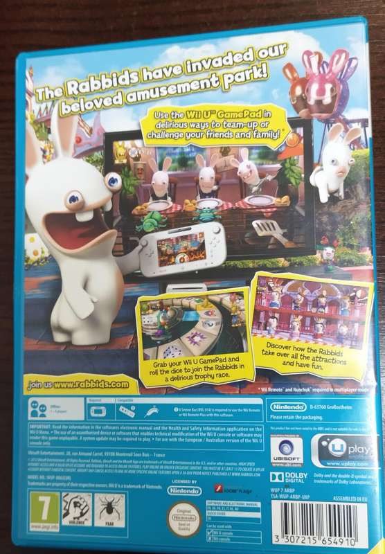 Rabbids Land for Wii U PAL CIB