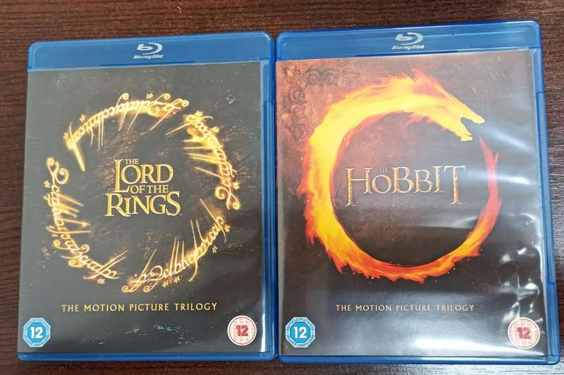 The Hobbit and Lord of the Ring Trilogy on Blu-ray