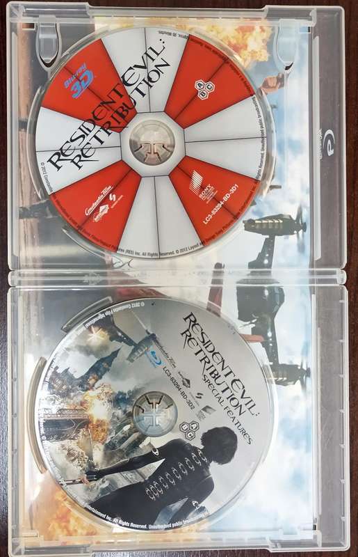 Resident Evil Retribution on Blu-ray 2D +3D