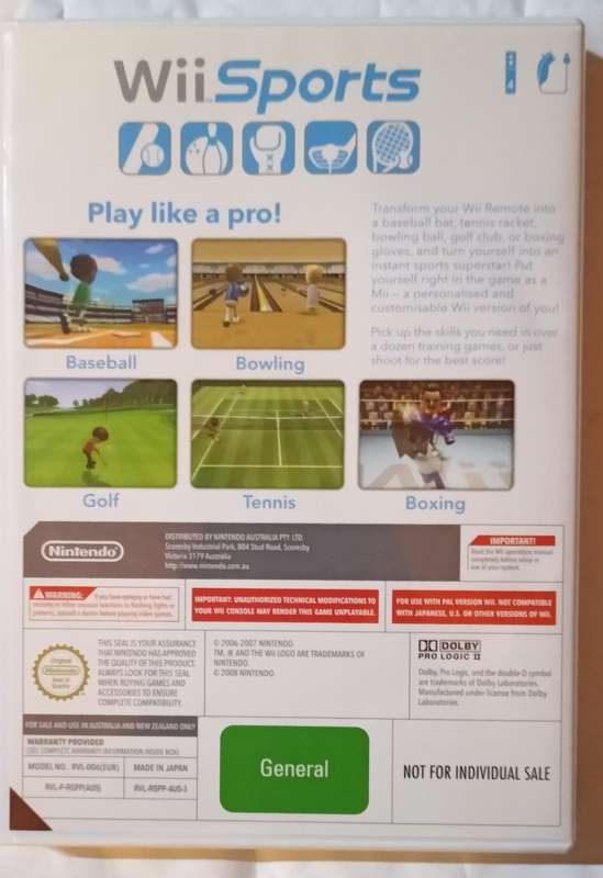Wii Sports for Nintendo Wii (PAL, CIB)