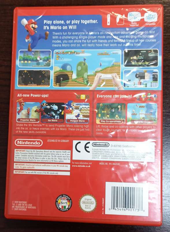 New Super Mario Bros. Wii (PAL, CIB)