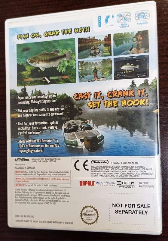 Rapala's Fishing Frenzy for Wii PAL CIB
