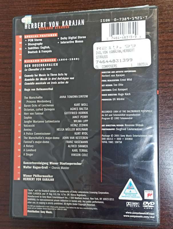 Herbert von Karajan - Wiener Philharmoniker DVD