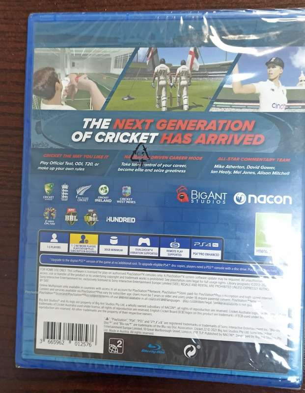 Cricket 22 for PS4 (Sealed)