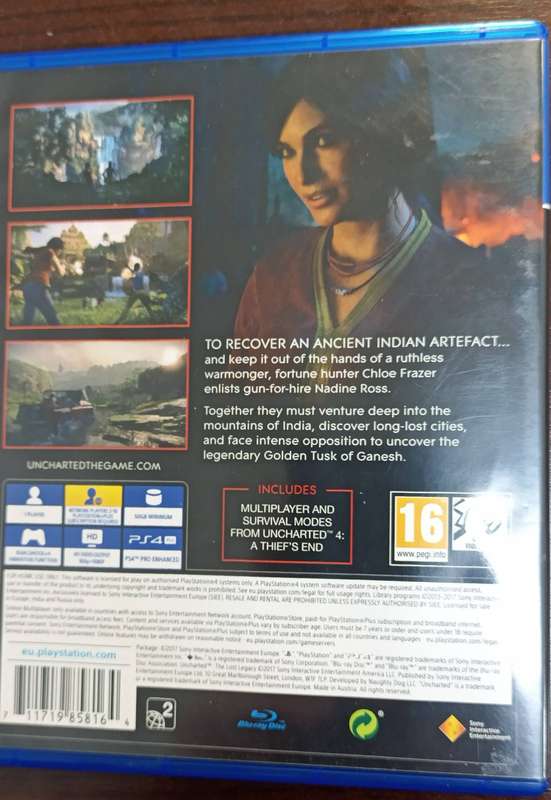 Uncharted The Lost Legacy for PS4 (CIB Mint)