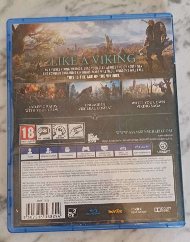 Assassin's Creed Valhalla for PS4 (CIB)