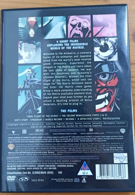 The Animatrix DVD