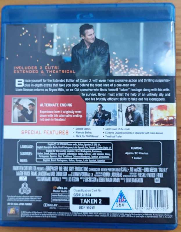 Taken 2 on Blu-ray