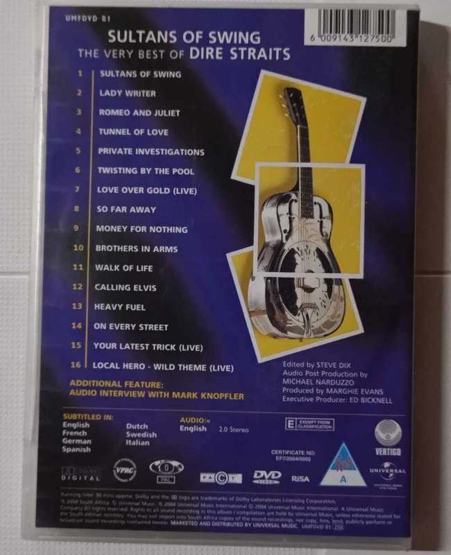 Dire Straits - Sultans of Swing - the very best of DVD