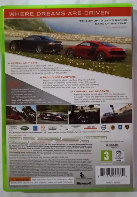 Forza Motorsport 3 Ultimate Collection for Xbox 360 (PAL, CiB, Mint)