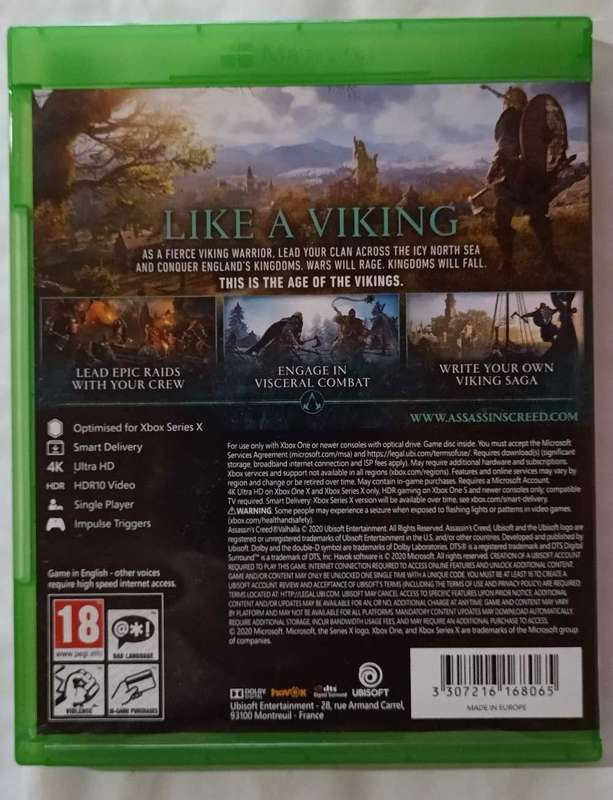 Assassin's Creed Valhalla for Xbox One / Series X (CIB)