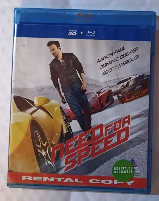 Need for Speed on Blu-ray 2D + 3D