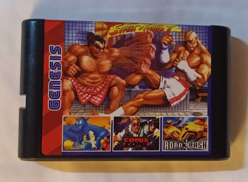 Sega Mega Drive or Genesis 196 in 1 Multicart