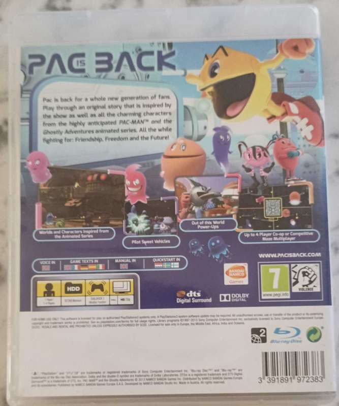 Pac-man and the Ghostly Adventures for PS3 (CIB)