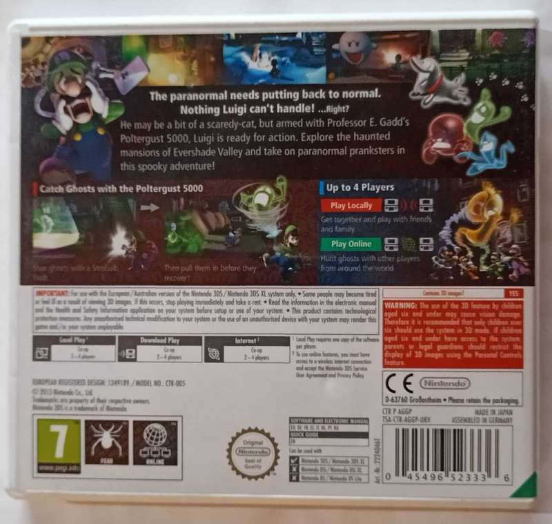 Luigi's Mansion 2 for Nintendo 3DS (EUR, CIB)